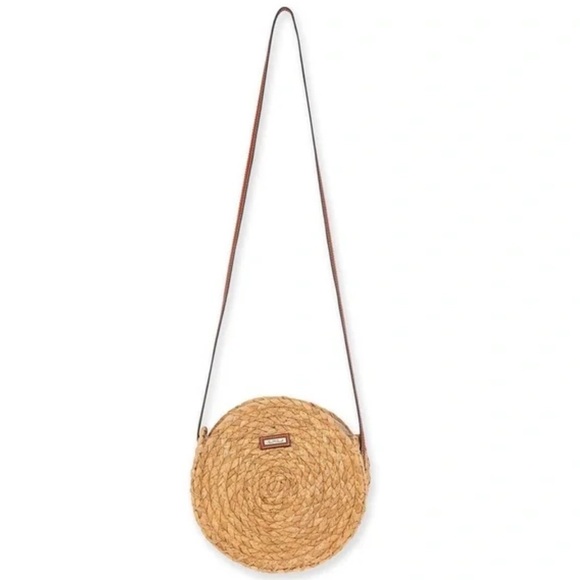 Sun N’ Sand Seagrass Round straw crossbody bag - Picture 2 of 9